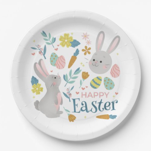 Happy Easter Easter Paper Plates