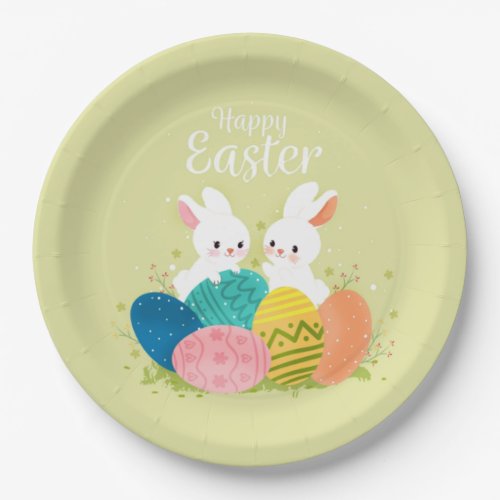 Happy Easter Easter Paper Plates
