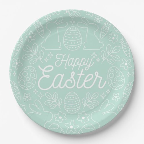 Happy Easter Easter Paper Plates