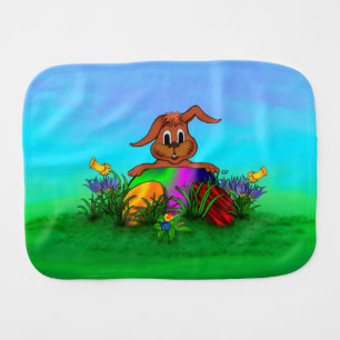 Happy Easter! Easter Rabbit Burp Cloth