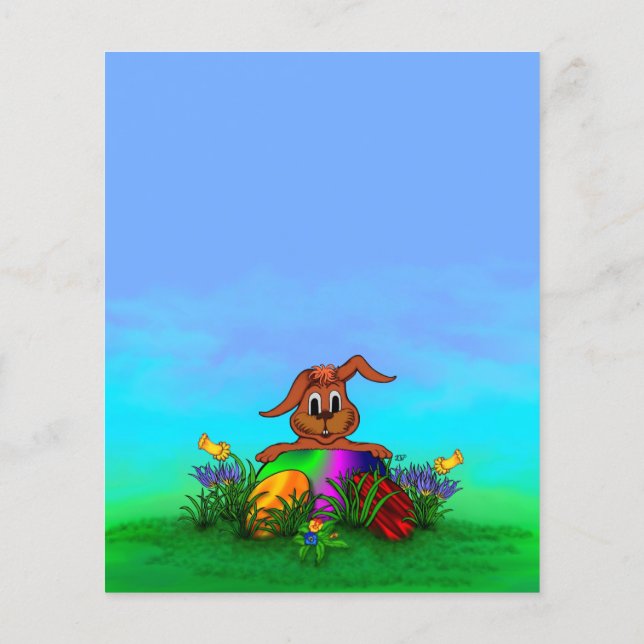 Happy Easter! Easter Rabbit Flyer (Back)