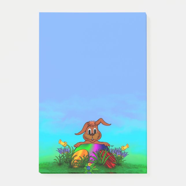Happy Easter! Easter Rabbit Post-it Notes (Front)