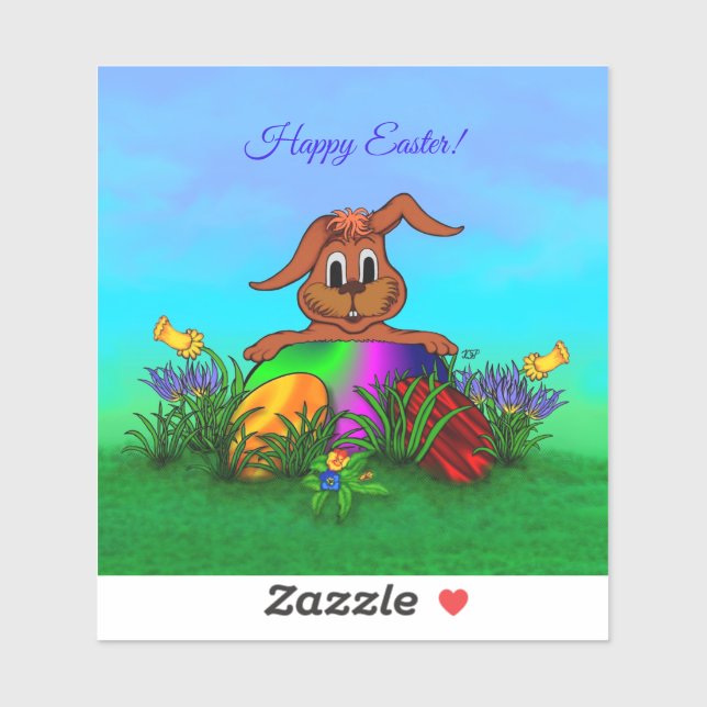 Happy Easter! Easter Rabbit Sticker (Sheet)
