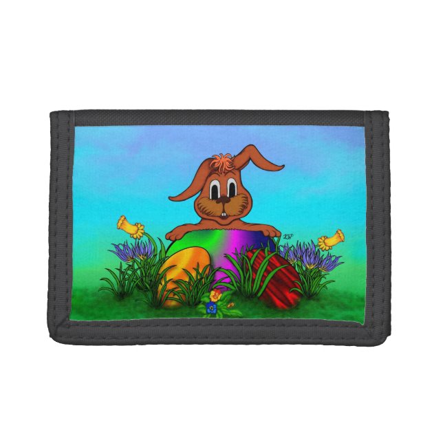 Happy Easter! Easter Rabbit Trifold Wallet (Front)