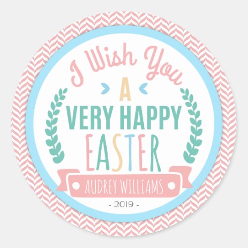 Happy Easter  Easter Wish Favor Tag