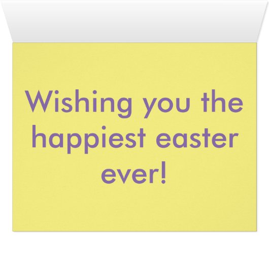 "HAPPY EASTER" EGG (Inside Horizontal (Bottom))