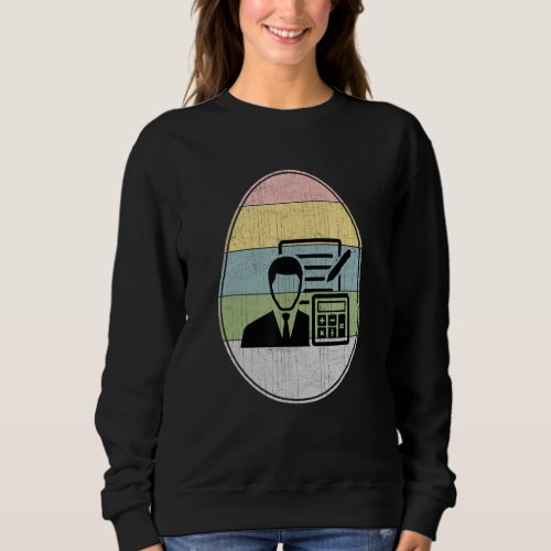 Happy Easter Egg Accountant Graphic Easter Day Acc Sweatshirt