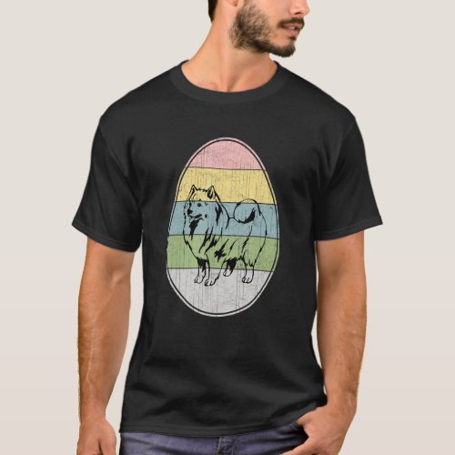 Happy Easter Egg American Eskimo Dog Graphic Cool  T_Shirt