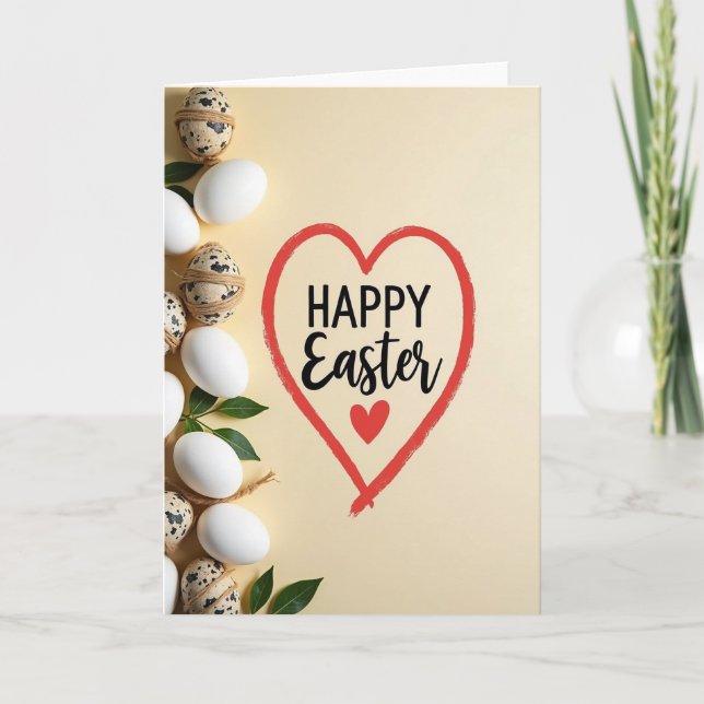 Happy Easter Egg Art Card (Front)