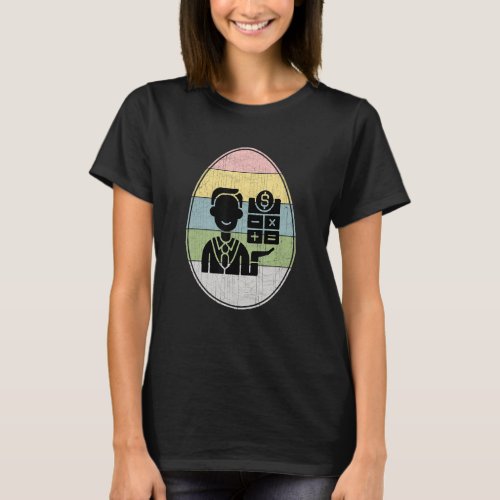 Happy Easter Egg Bookkeeper Graphic Easter Day Boo T_Shirt