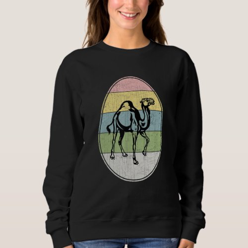 Happy Easter Egg Camel Graphic Funny Easter Day Ca Sweatshirt