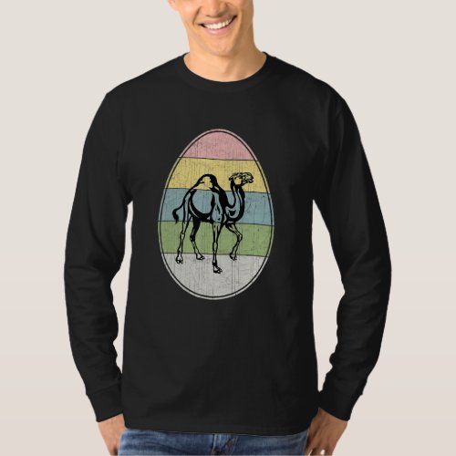 Happy Easter Egg Camel Graphic Funny Easter Day Ca T_Shirt