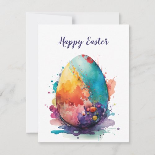 Happy Easter Egg Card Design Greeting Card