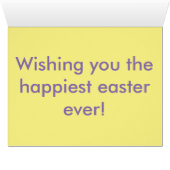 "HAPPY EASTER" EGG CARDS (Inside Horizontal (Bottom))