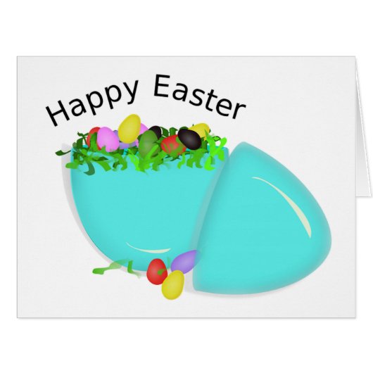 "HAPPY EASTER" EGG CARDS (Front Horizontal)
