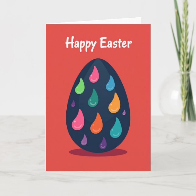 Happy Easter Egg Celebration Card (Front)