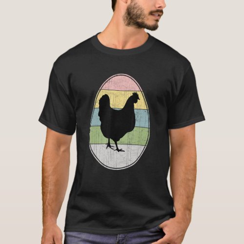 Happy Easter Egg Chicken Graphic  Easter Day Chick T_Shirt