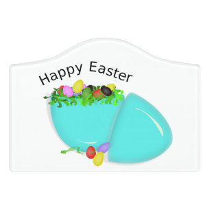 "HAPPY EASTER" EGG DOOR SIGN