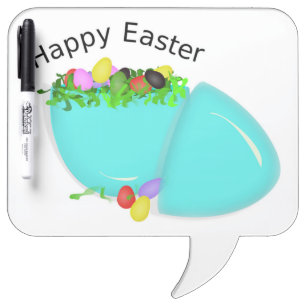 "HAPPY EASTER" EGG Dry-Erase BOARD