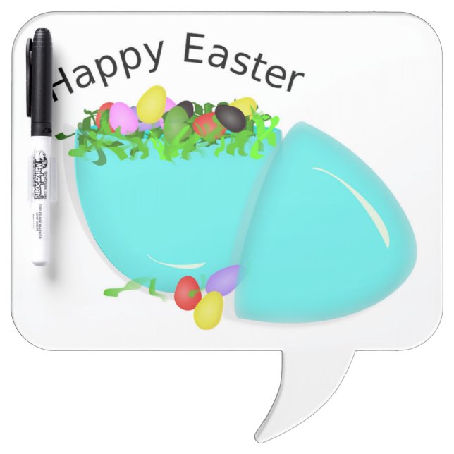 "HAPPY EASTER" EGG Dry-Erase BOARD (Front)