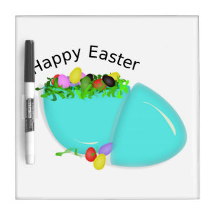 "HAPPY EASTER" EGG DRY ERASE BOARD