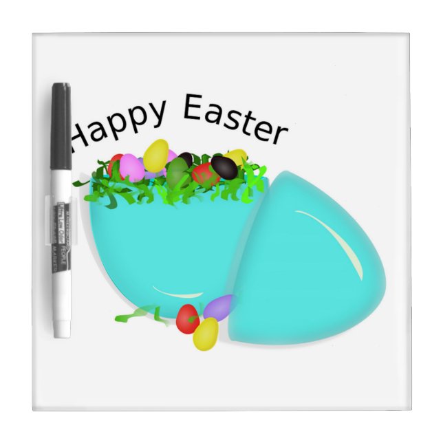 "HAPPY EASTER" EGG DRY ERASE BOARD (Front)