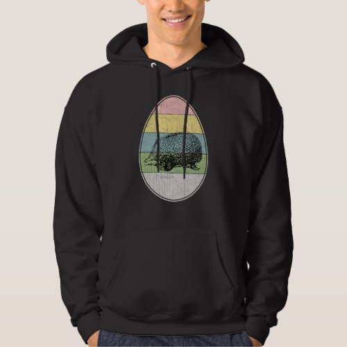 Happy Easter Egg Echidna Graphic  Easter Day Echid Hoodie