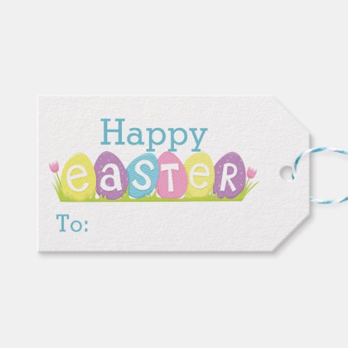 Happy Easter Egg Holiday Gift Tags
