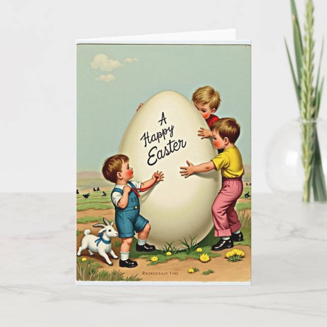 Happy Easter Egg Hunt Card (Front)