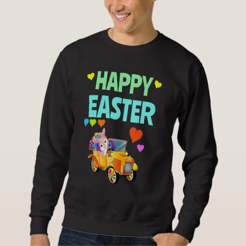 Happy Easter Egg Hunt Easter Bunny Kids Unisex Boy Sweatshirt