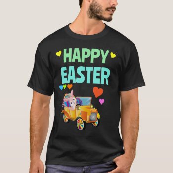 Happy Easter Egg Hunt Easter Bunny Kids Unisex Boy T-shirt by RainbowChild_Art at Zazzle