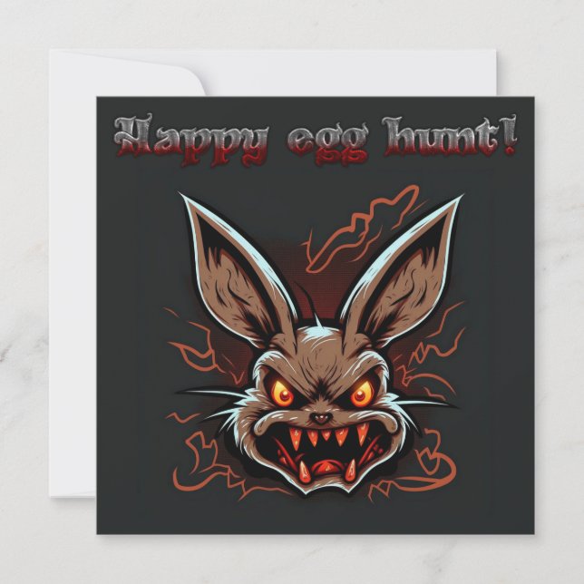 Happy easter egg hunt Holiday Card (Front)