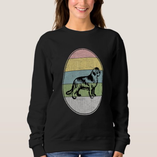 Happy Easter Egg Newfoundland Dog Graphic  Easter  Sweatshirt