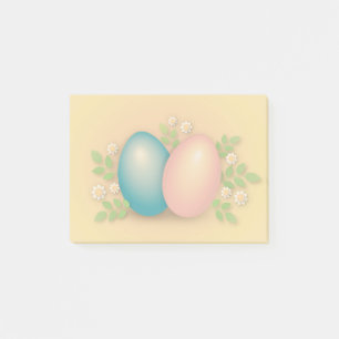 Happy Easter Egg pastel floral spring holiday Post-it Notes