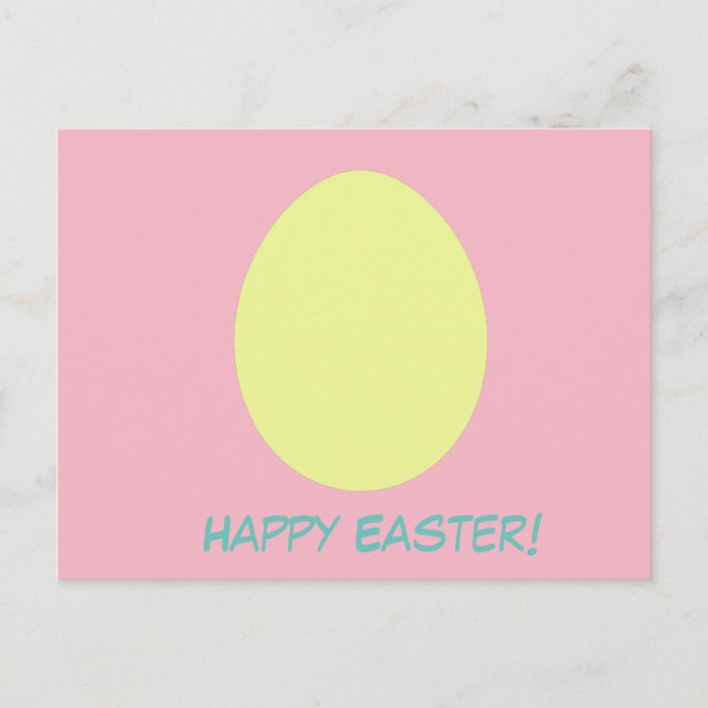 Happy Easter Egg Postacard Holiday Postcard (Front)