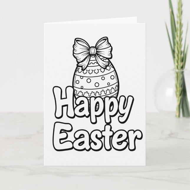 Happy Easter Egg Season Card (Front)