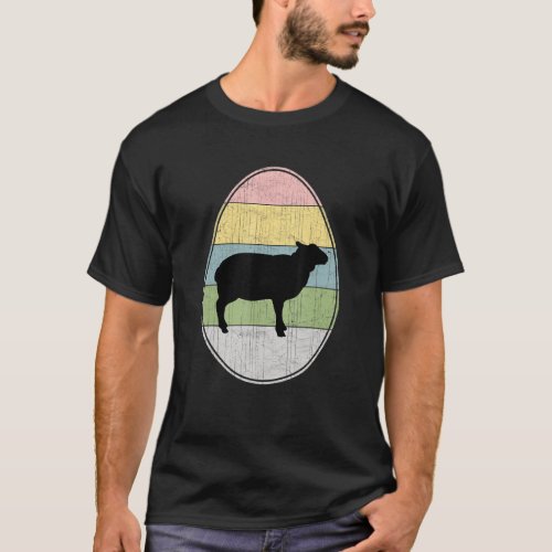 Happy Easter Egg Sheep Graphic  Easter Day Sheep T_Shirt