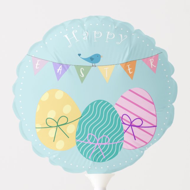 Happy Easter Eggs Balloon (Front)