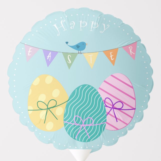 Happy Easter Eggs Balloon (Front)
