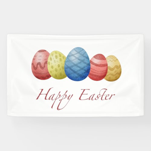 Happy Easter eggs  Banner