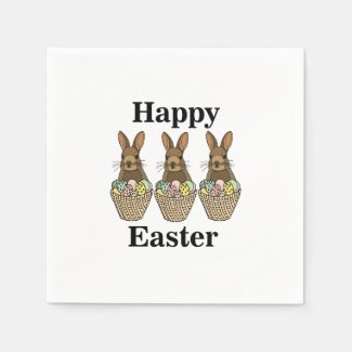 Happy Easter Eggs Basket Bunny Happy Easter Party