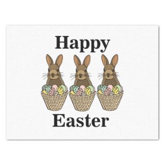 Happy Easter Eggs Basket Bunny Happy Easter 