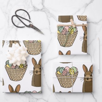 Happy Easter Eggs Basket Bunny Happy Easter 