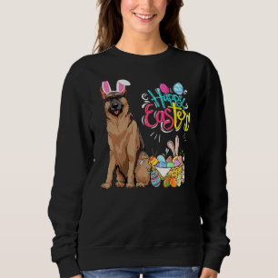 Happy Easter Eggs Bunny Dog German Shepherd Boys G Sweatshirt