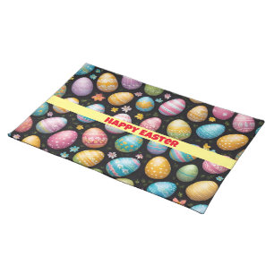 Happy Easter Eggs Collection Cloth Placemat