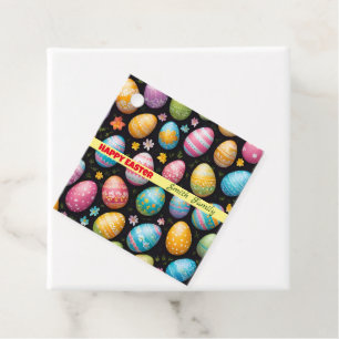 Happy Easter Eggs Collection Favor Tags