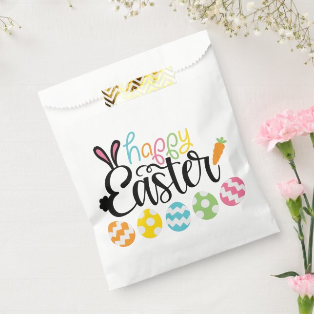 Happy Easter Eggs Favor Bag (Sealed)