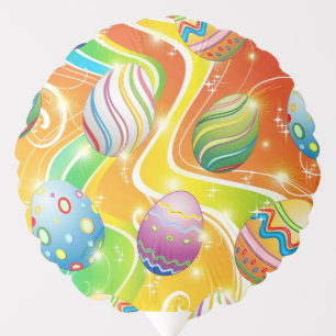Happy Easter Eggs Festive Pattern Balloon