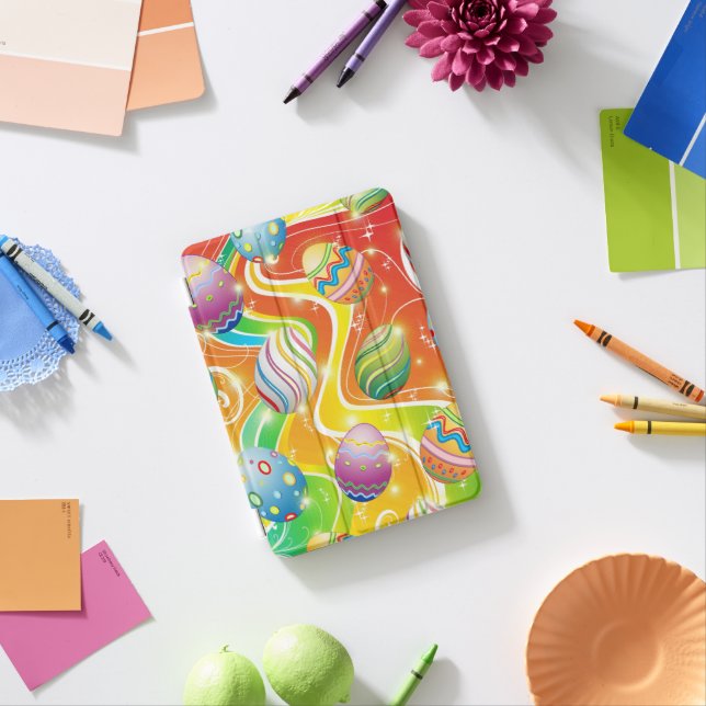 Happy Easter Eggs Festive Pattern iPad Mini Cover (In Situ)