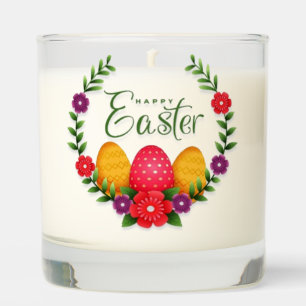 Happy Easter Eggs Flowers-23798 Scented Candle